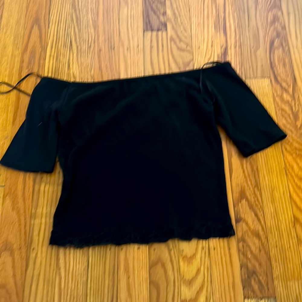 cute cropped off the shoulder top